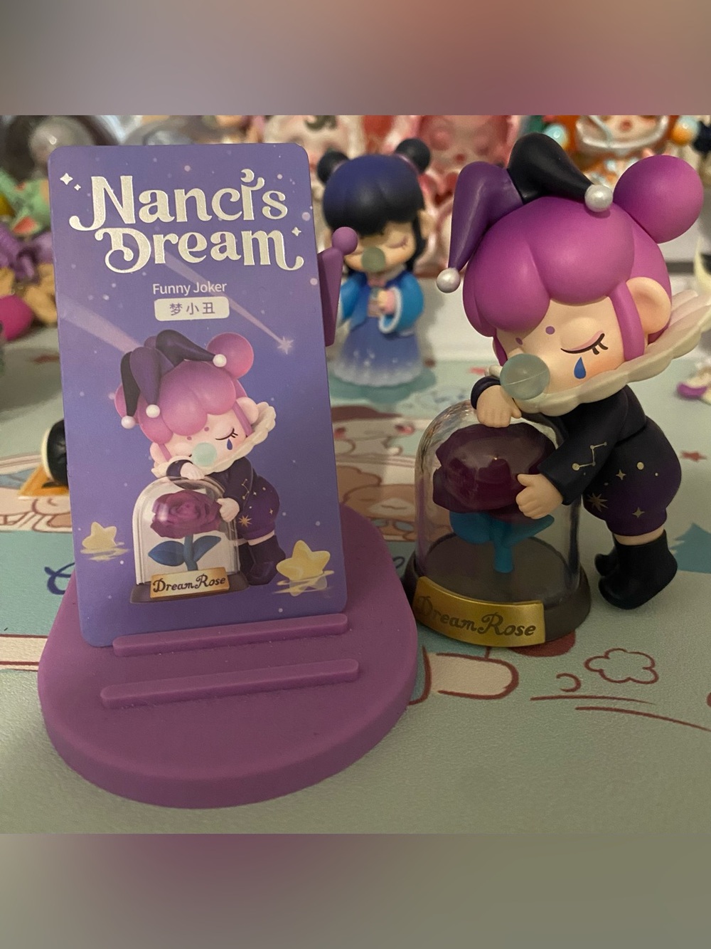 Nanci's Dream 'Funny Joker' Figurine with Dream Rose